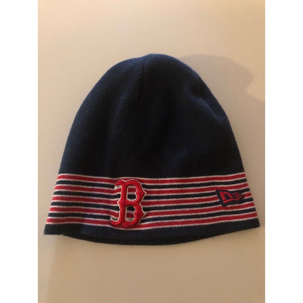 MLB BOSTON RED‎ SOX CAP HAT KNIT SKULL BEANIE NEW ERA 5A STRIPE SERIES